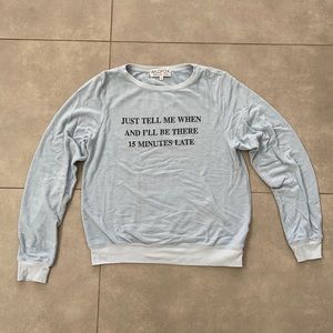 Blue wildfox sweatshirt